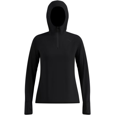 Damen-Hoodie Odlo X-ALP Mid Layer Hoody, schwarz