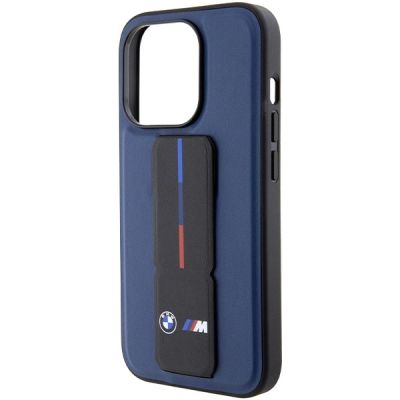 7. BMW M Grip Stand Bicolor Hülle für iPhone 15 Pro – Marineblau