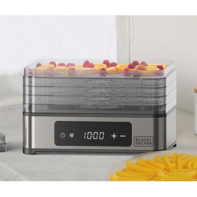 2. Black+Decker BXDE401E Dörrgerät für Obst, Pilze und Gemüse