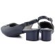 4. Marineblaue Damen-Pumps mit offenem Absatz, Modell M.Daszyński SA233-4