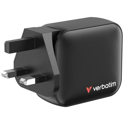 7. Verbatim GaN Ladegerät 100W Universal Schwarz AC Schnellladung Intern