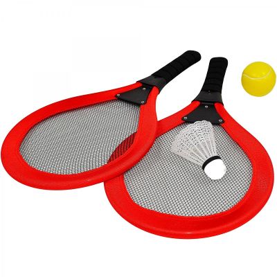 7. ENERO TOYS SET MIT 2 SCHLÄGERN, FLIEGER UND BALL FÜR TENNIS UND BADMINTON