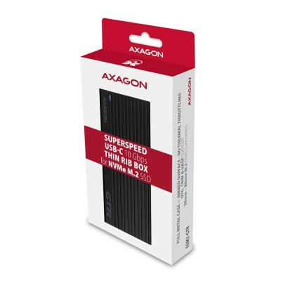 10. Axagon EM2-GTR SSD-Gehäuse Schwarz M.2