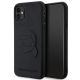 Karl Lagerfeld KLHCN613DRKNK iPhone 11 / Xr 6,1" schwarz/schwarz Hartschale Gummi Karl Head 3D