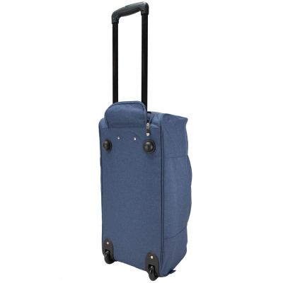 3. REISETASCHE TROLLEY T5537-2 MARINEBLAU SEMI LINE