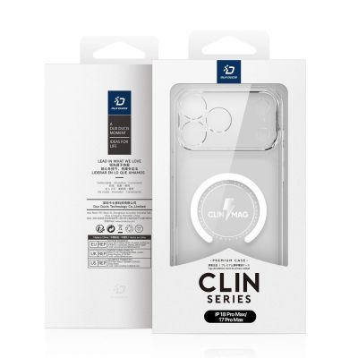 10. Dux Ducis Clin Mag Case mit MagSafe für iPhone 18 Pro Max / 17 Pro Max – Transparent