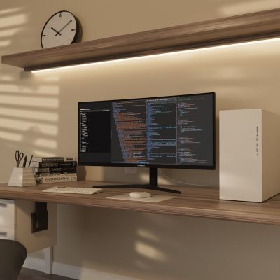 2. JAPANNEXT 86,4 cm Curved Monitor JN-IPS340UWQHD60C-C65W-HS mit UWQHD-Bildschirm