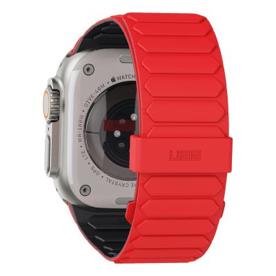7. UAG Pathfinder – beidseitig tragbares Silikon-Magnetarmband für Apple Watch Series 4–6 & SE 1–3, 44 mm / Series 7–9, 45 mm / Series 10–11, 46 mm / Ultra 1–3, 49 mm (Ash/Lava)