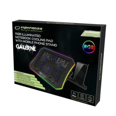 13. ESPERANZA Gaming-Kühlständer mit RGB-Handyhalterung GALERNE EGC109