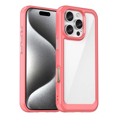 Outer Space Case mit Gelrahmen für iPhone 16 Pro Max – rot