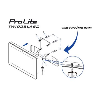 10. iiyama ProLite TW1025LASC-B3PNR Computermonitor 25,6 cm (10,1") 1280 x 800 px WXGA LED-Touchscreen Mehrbenutzerfähig Schwarz