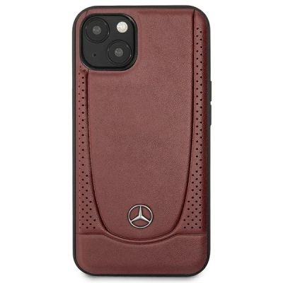 3. Mercedes Leder Urban Bengale Hülle für iPhone 13 / 14 / 15 - Burgunderrot