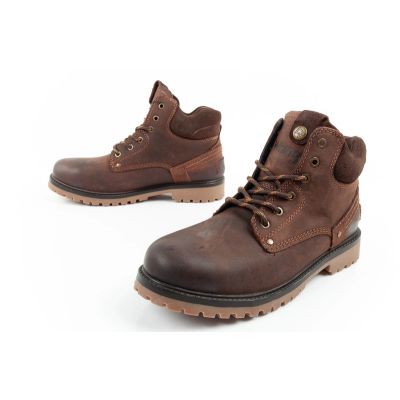 8. Wrangler Yuma Herrenstiefel Chelsea Boots Elegantes Leder Dunkelbraun