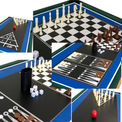 19. Tischfußball für verschiedene Spiele, 9 in 1, 121 x 61 x 80 cm