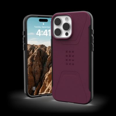 3. UAG Civilian Magsafe Hülle für iPhone 16 Pro Max – rot