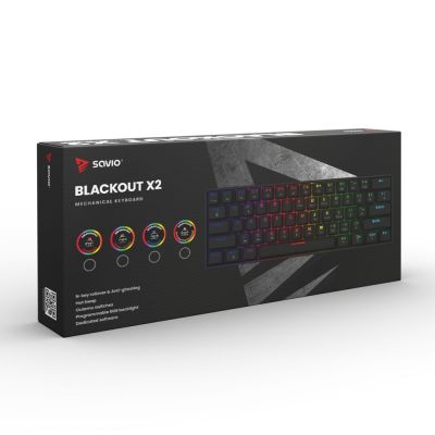6. SAVIO MECHANISCHE TASTATUR BLACKOUT X2 OUTEMU RED HOT SWAP