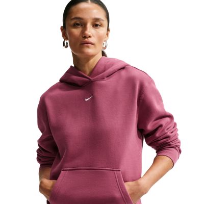 3. Nike Studio Fleece Damen-Sweatshirt, mittelschwer, Pink IM8100 654
