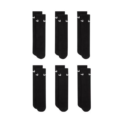 Nike Everyday Cush Crew Kindersocken 6 Paar Schwarz SX6910 010