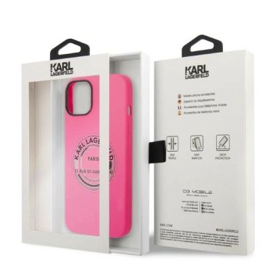8. Karl Lagerfeld KLHCP14MSRSGRCF iPhone 14 Plus 6,7 "Hardcase rosa / rosa Silikon RSG