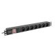 Lanberg PDU-07E-0200-BK Steckdosenleiste (16 A; 2 m; schwarz)