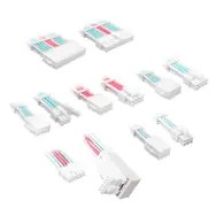 Kolink Core Pro Geflochtenes Kabelverlängerungsset 12V-2x6 Typ 2 – Brillantweiß/Neonblau/Reinrosa