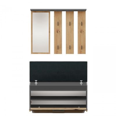 6. PARMA ANTHRAZIT/ARTISAN KLEIDERSCHRANK