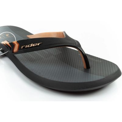 3. Rider Schuhe Herren Sport-Flip-Flops R1 Prime bequeme Hausschuhe schwarz