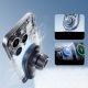 7. Baseus PrimeTrip VC2 Pro Magnethalterung mit Qi2.2-Ladegerät und Lüftungslüfter – Schwarz