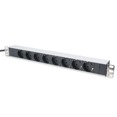6. DIGITUS DN-95401 RACK-Streifen (8 x UTE; 16 A; 2 m; schwarz)