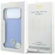 8. Guess MagSafe Hülle mit genarbtem, rundem Strass-Logo für iPhone 18 Pro Max / 17 Pro Max – Blau