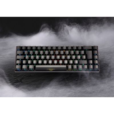 Deltaco Gaming GAM-100-DE Tastatur USB + RF Wireless + Bluetooth QWERTZ Deutsch Schwarz