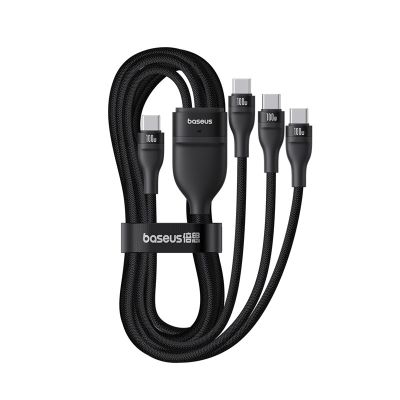 3. Baseus Blitzgerät Serie 3 100W Kabel 1,5m (Schwarz)