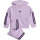 adidas Essentials Joggers 3-Streifen Hoodie Trainingsanzug Lila JV9856