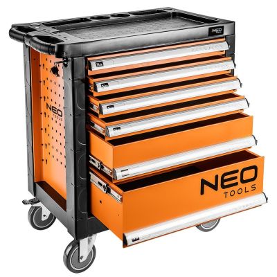 13. Neo Tools Werkzeugschrank mit 6 Schubladen