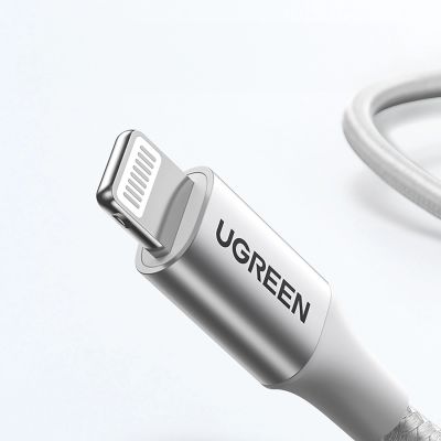 6. Ugreen US304 70523 USB-C/ Lightning MFi-Kabel 1 m – Silber