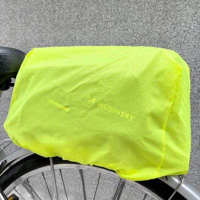 14. Wozinsky Fahrrad-Gepäckträgertasche mit Schultergurt, 9 l (Regenschutz inklusive), Schwarz (WBB22BK)