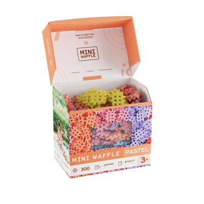 10. Marioinex Mini-Waffel-Bausteine, 300 Teile, Pastell