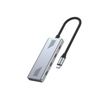 GEMBIRD 4-Port USB-C 3.2 (GEN 2) Typ-C Hub Grau