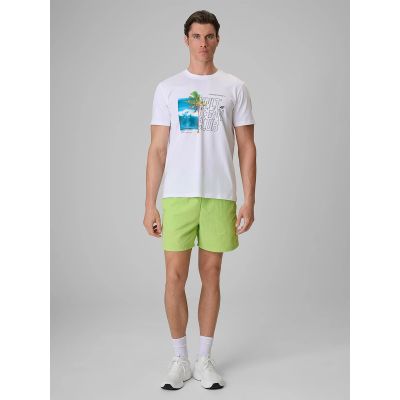 3. Herren-T-Shirt mit Aufdruck, regulär, Größe 4F 4FRSS26TTSHM4303-10S