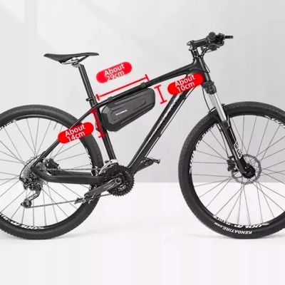 9. Rockbros B67 wasserdichte Fahrradtasche für Rahmen – Schwarz