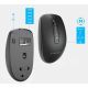 10. GEMBIRD Kabelloses Tastatur- und Maus-Set mit Dual-Modus, 2,4 GHz + Bluetooth, schlank, russisches Layout, Schwarz