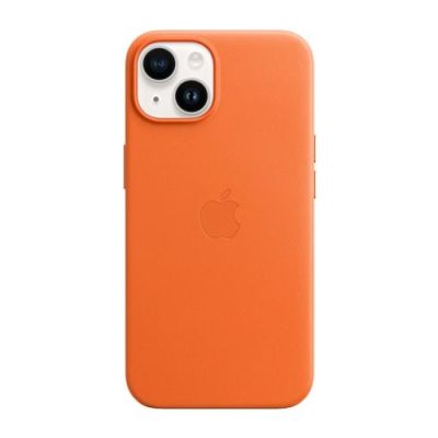 6. Apple Lederhülle mit MagSafe, Orange, für iPhone 14 Plus