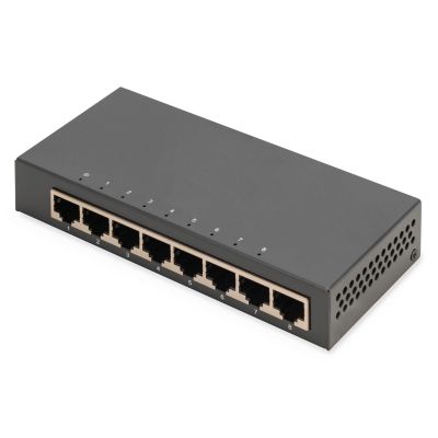 2. Digitus 8-Port Gigabit-Switch, Desktop, unmanaged, Metallgehäuse