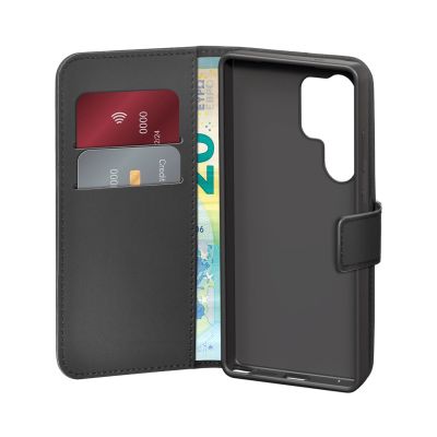2. Puro Booklet Case mit Klappe und Geldbörse für Samsung Galaxy S25 Ultra – Schwarz