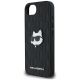 6. Karl Lagerfeld Monogramm Choupette Kopf Pin iPhone 16e Hülle - Schwarz