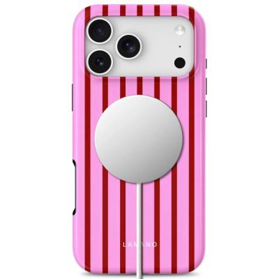 4. Tech-Protect Lamano MagSafe Hülle für iPhone 18 Pro / 17 Pro - Pink/Rot