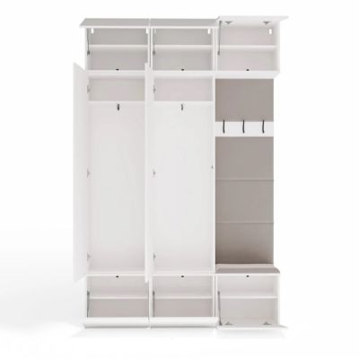 3. Garderobe HAGA III 2SZ1W Weiß