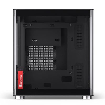 16. Jonsbo TK-0 PC-Gehäuse, Mini-Tower, Mini-ITX, gehärtetes Glas, Holz – schwarz