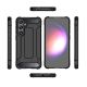4. Hybrid Armor Hülle für Samsung Galaxy S24 FE gepanzerte Hybridhülle - Schwarz