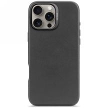 Decoded Leder-Backcover-Hülle mit MagSafe für iPhone 16 Pro Max – Schwarz